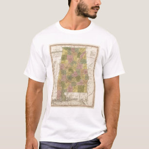 T-shirt Nouvelle carte de l'Alabama 2