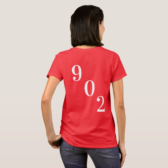 T-shirt Nouvelle-Écosse Nouvelle-Écosse 902 halifa (Dos entier)