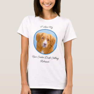 T-shirt Nouvelle-Écosse Peinture de chien pour l'essayeur 