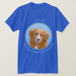 T-shirt Nouvelle-Écosse Peinture de chien pour ramper le 