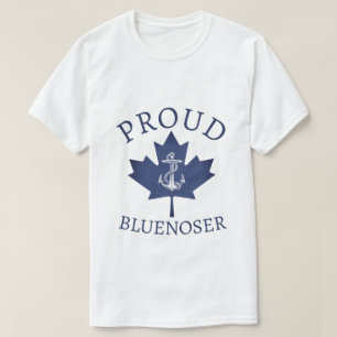 T-shirt Nouvelle-Écosse Proud Bluenoser ancre feuille d'ér