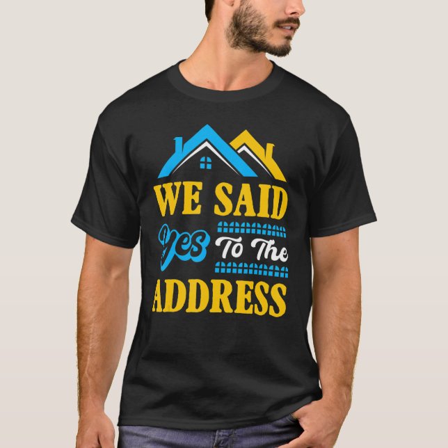 T-shirt Nouvelle Fête De Réchauffement Ménage Propriétaire (Devant)