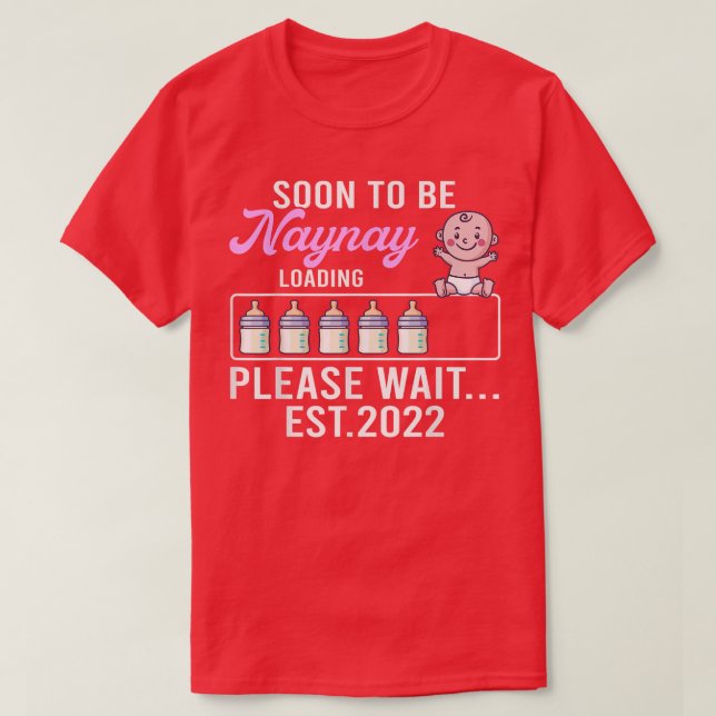 T-shirt Nouvelle Grand-Mère, Faire-part De Grossesse Bient (Design devant)