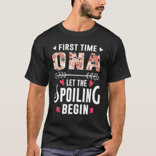T-shirt Nouvelle Grand-Mère Première Fois Sur Laisser Comm