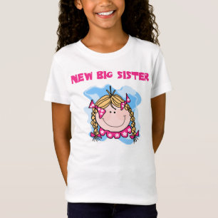 T-Shirt Nouvelle grande soeur de fille blonde