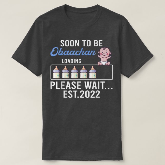 T-shirt Nouvelle Grossesse De Grand-Mère Bientôt Être Oba (Design devant)
