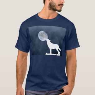 T-shirt Nouvelle Lune - loup hurlant