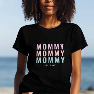 T-shirt Nouvelle maman établie & Fête des mères