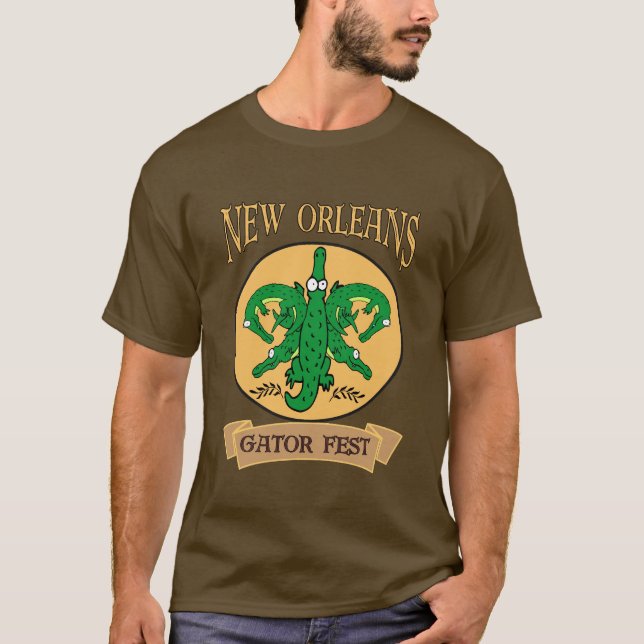 T-shirt Nouvelle-Orléans Gator Fest One (Devant)