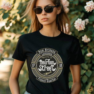 T-shirt Nouvelle-Orléans Louisiane Bourbon Street Quartier