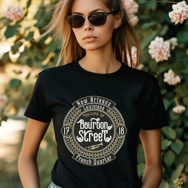 T-shirt Nouvelle-Orléans Louisiane Bourbon Street Quartier (Créateur téléchargé)