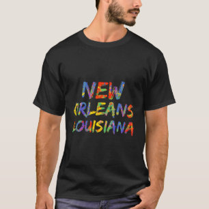 T-shirt Nouvelle-Orléans Louisiane Paint Splash Hoded