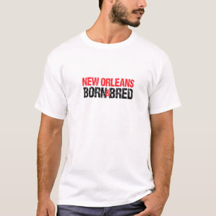 T-shirt Nouvelle-Orléans Né Et Élevé Louisiane Maison La H
