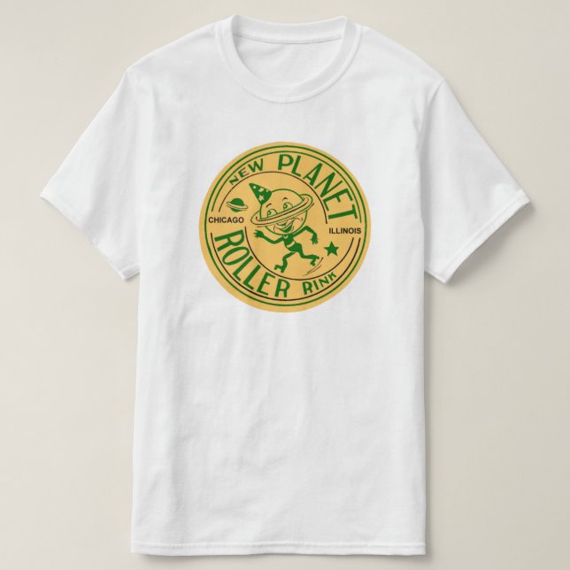 T-shirt Nouvelle patinoire à rouleaux, Chicago, IL (Design devant)