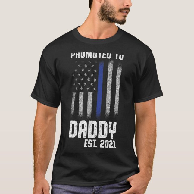 T-shirt Nouvelle première fois papa police application de  (Devant)