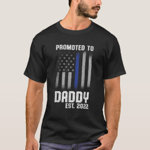 T-shirt Nouvelle première fois papa police police applicat