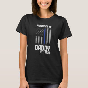 T-shirt Nouvelle première fois papa police police applicat