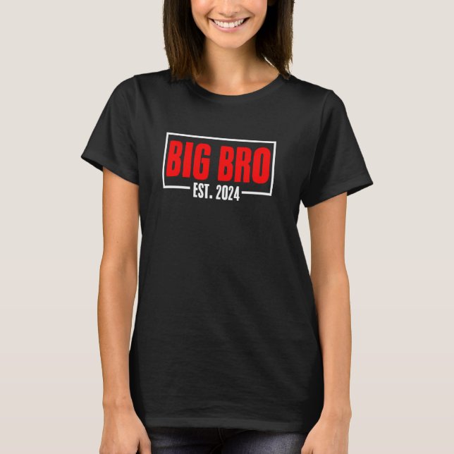 T-shirt Nouvelle Promu À Big Brother Faire-part Grossesse (Devant)