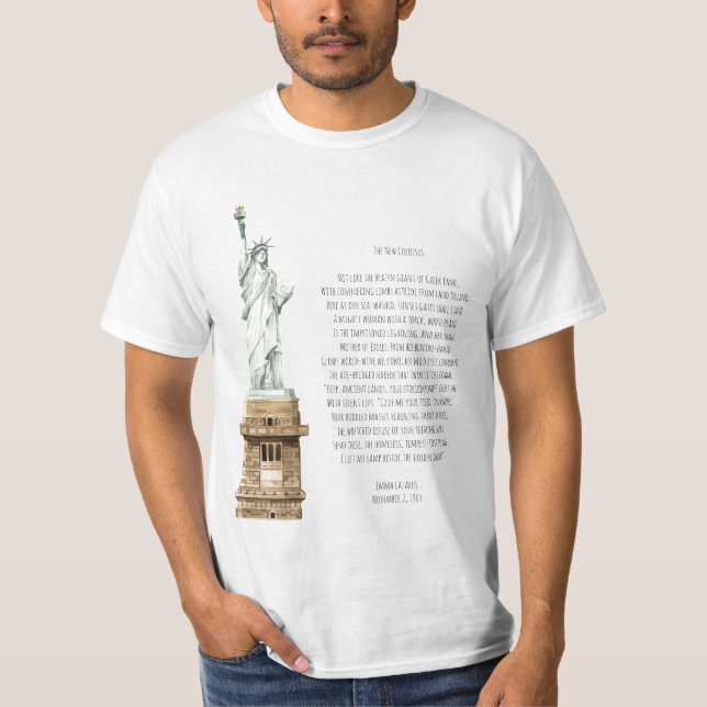 T-shirt Nouvelle statue de la liberté de Colossus (Devant)
