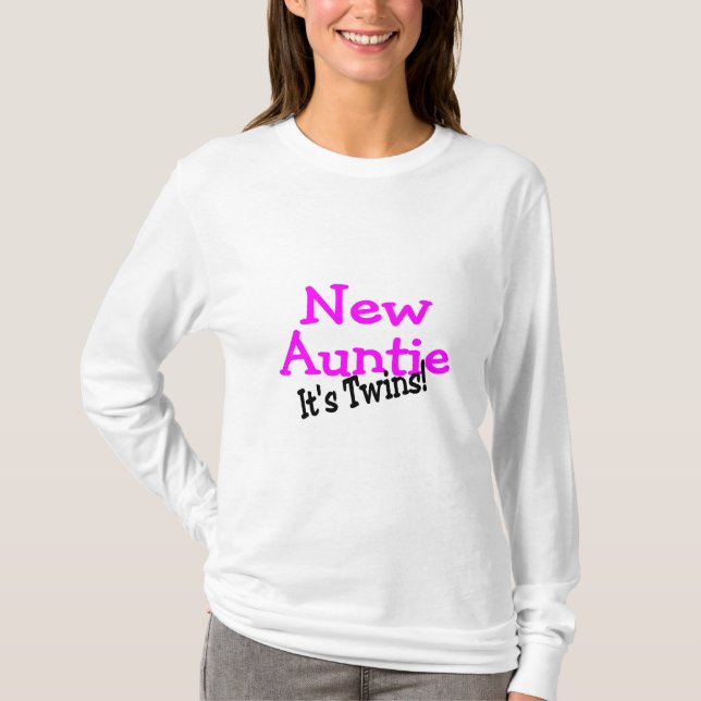 T-shirt Nouvelle tante Its Twins (Devant)