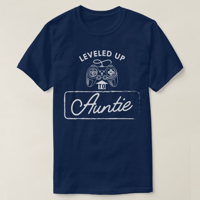 T-shirt Nouvelle tante nivelée à la tante (Design devant)