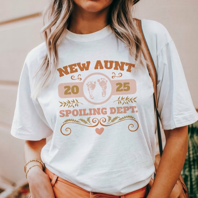 T-shirt Nouvelle tante personnalisée (Créateur téléchargé)
