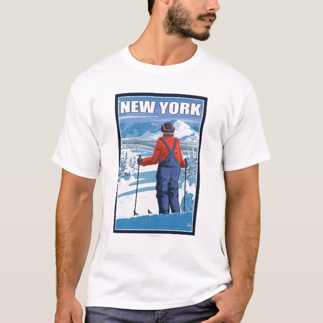 T-shirt Nouvelle vue admirative de YorkSkier (Devant)