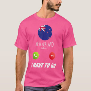 T-shirt Nouvelle-Zélande Drapeau Souvenir Nouvelle-Zélande