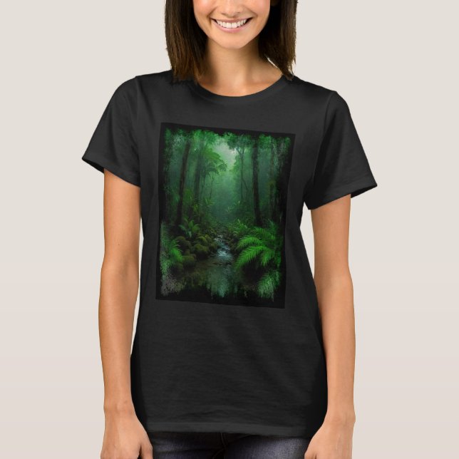 T-shirt Nouvelle-Zélande Forêt (Devant)