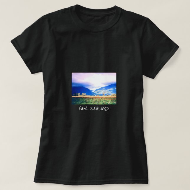 T-shirt Nouvelle-Zélande photographie Fox Glacier (Design devant)