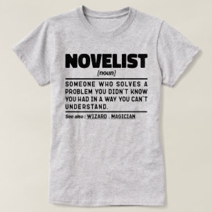 T-shirt Novelist Noun Définition Cool d'écriture créative