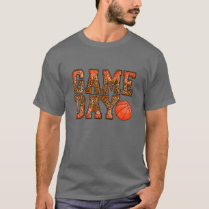 T-shirt Novelty Basketball Jour Vibes Tee Leopard Bask