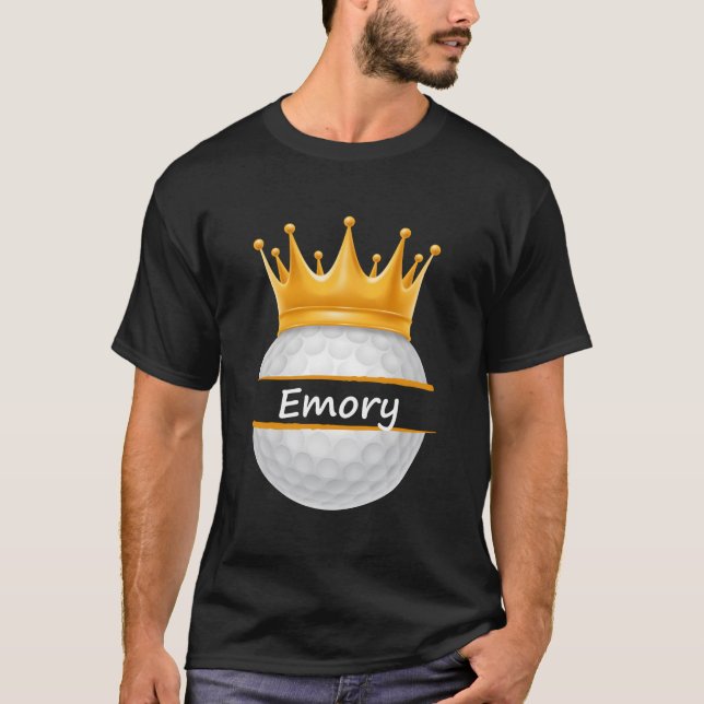 T-shirt Novelty Golf Nom personnalisé Emory Sports Papa (Devant)