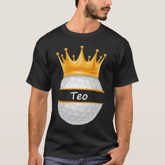 T-shirt Novelty Golf Nom personnalisé Teo Sports Papa