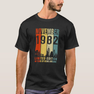 T-shirt Novembre 1982 40 Ans D'Être Impressionnant