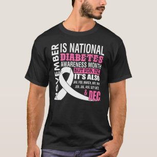 T-shirt Novembre Est Le Mois National De Sensibilisation A
