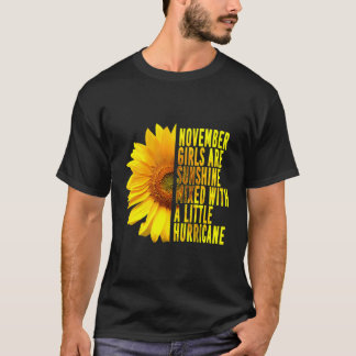 T-shirt Novembre Girls Sunshine Mixed Hurricane Sunflower