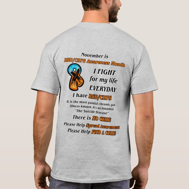 T-shirt Novembre...Je me bats (Dos)