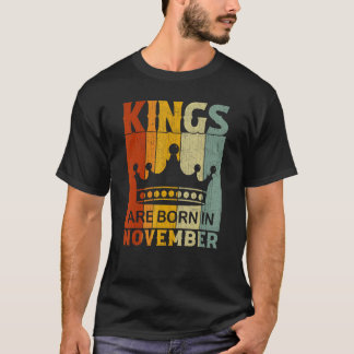 T-shirt Novembre Mois Garçons Anniversaires Fête Les rois