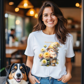 T-shirt Novembre personnalisé Mois de naissance Jardin Gno