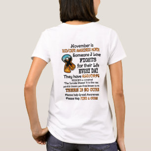 T-shirt Novembre...Quelqu'Un Que J'Aime Se Battre