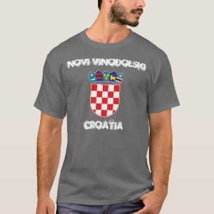 T-shirt Novi Vinodolski, Croatie avec le manteau des bras