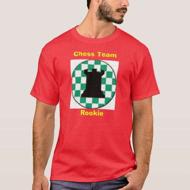 T-shirt Novice d'équipe d'échecs (Devant)