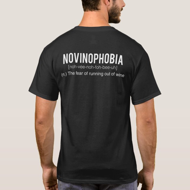 T-shirt Novinophobia - la colline de Morgan de vigne (Dos)