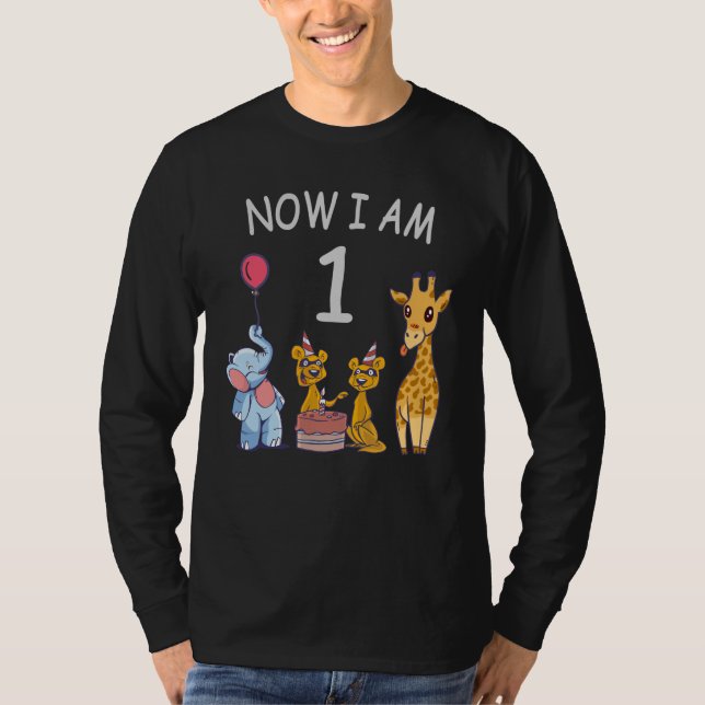 T-shirt Now I le 1er jour du Birthday (Devant)
