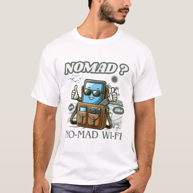 T-shirt Npmad ? no-mad wifi (Devant)