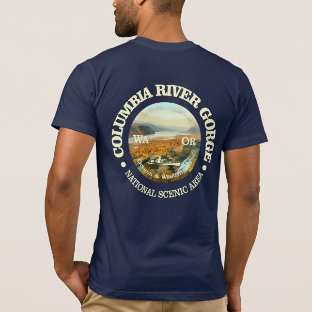 T-shirt NSA de Columbia River Gorge (Dos)