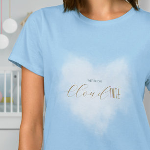 T-shirt Nuage 9 Ciel Bleu Baby Shower Maman Famille