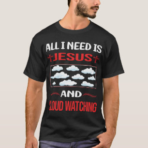 T-shirt Nuage drôle de Jésus à observer