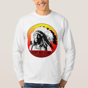 T-shirt Nuage rouge en chef w/Quote